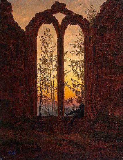 Caspar David Friedrich Klosterruine Oybin oil painting picture